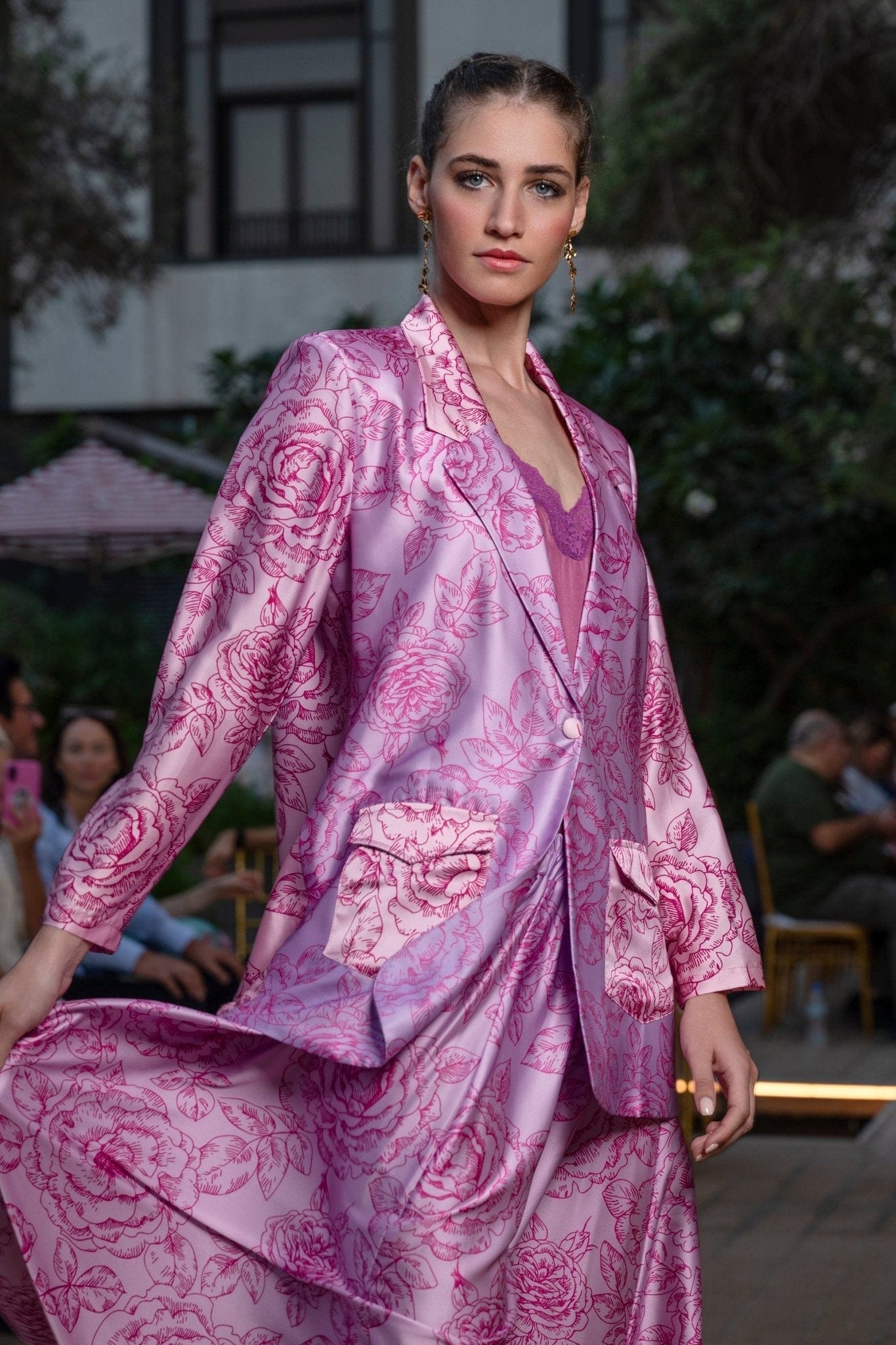 Maison Clad HARRIS JACKET ROSES GRADIENT MCL00125