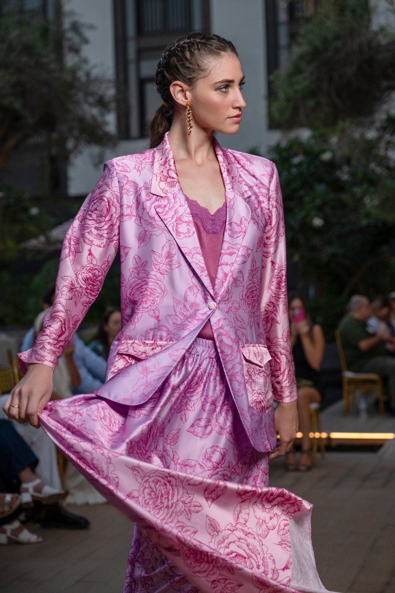 Maison Clad HARRIS JACKET ROSES GRADIENT MCL00125