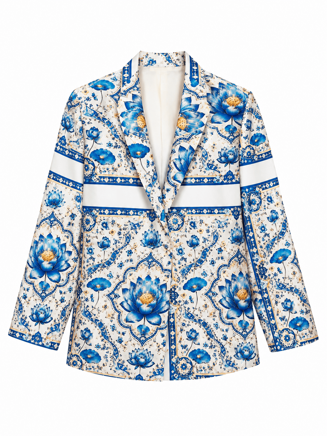 Maison Clad JACKET AVITA BANDANA LOTUS OFF WHITE MCL12294