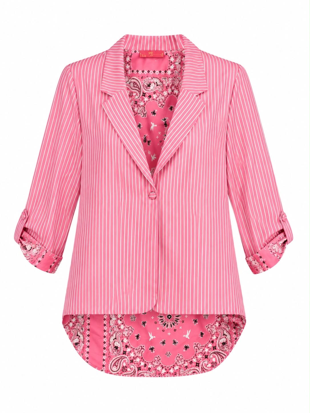 JACKET AVITA PINSTRIPES BANDANA PINK MCL12784