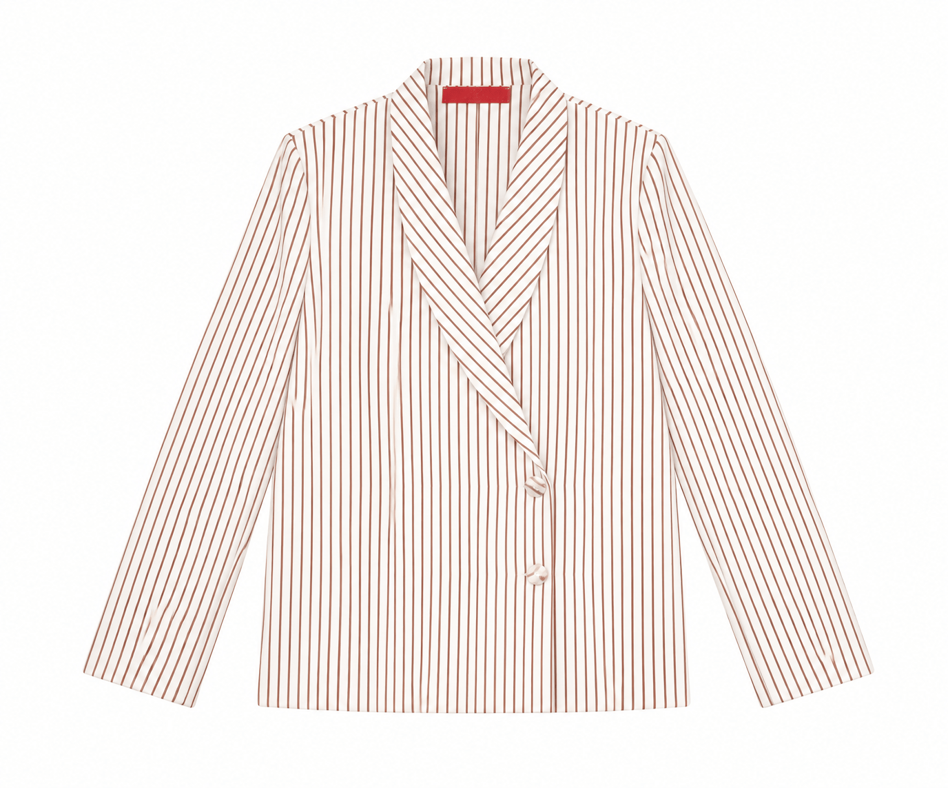 Maison Clad JACKET HILARY BISCUIT STRIPES OFF WHITE MCL11422