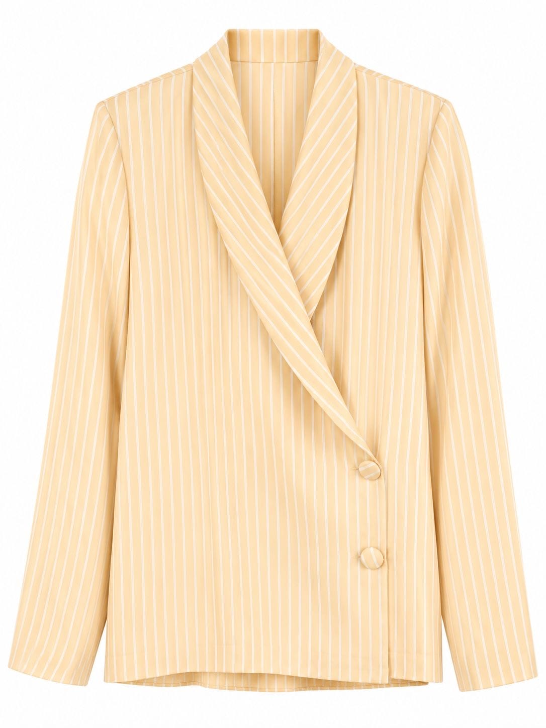 Maison Clad JACKET HILARY PINSTRIPES BUTTER YELLOW  MCL11381