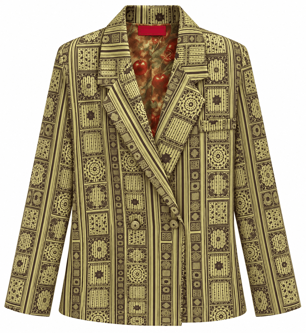 Maison Clad JACKET JUSTIN BANDANA STRIPES LINING CHERRY LEO MCL13267