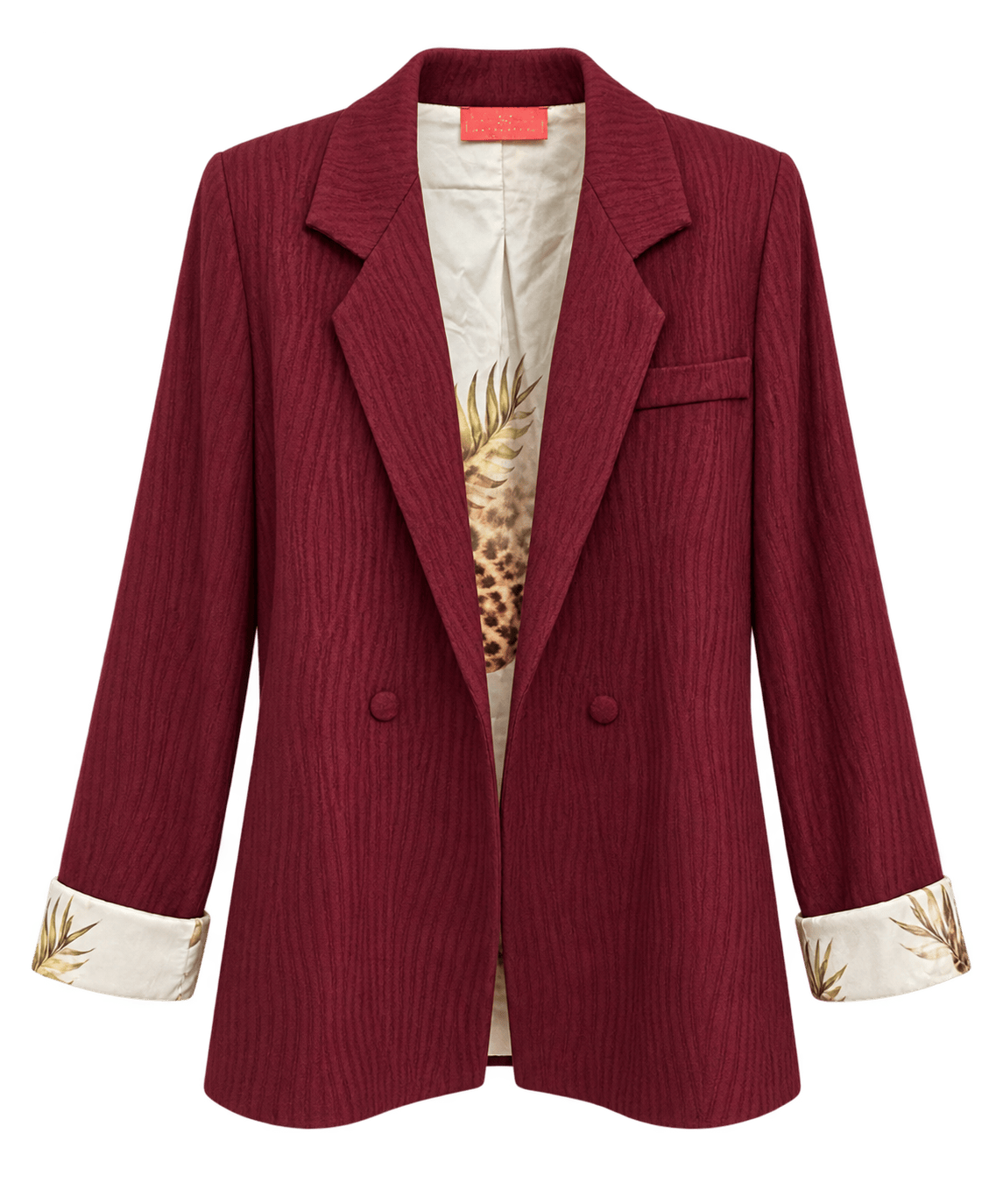 Maison Clad JACKET JUSTIN KNITWEAR SILK LINING CHERRY LEO MCL13239
