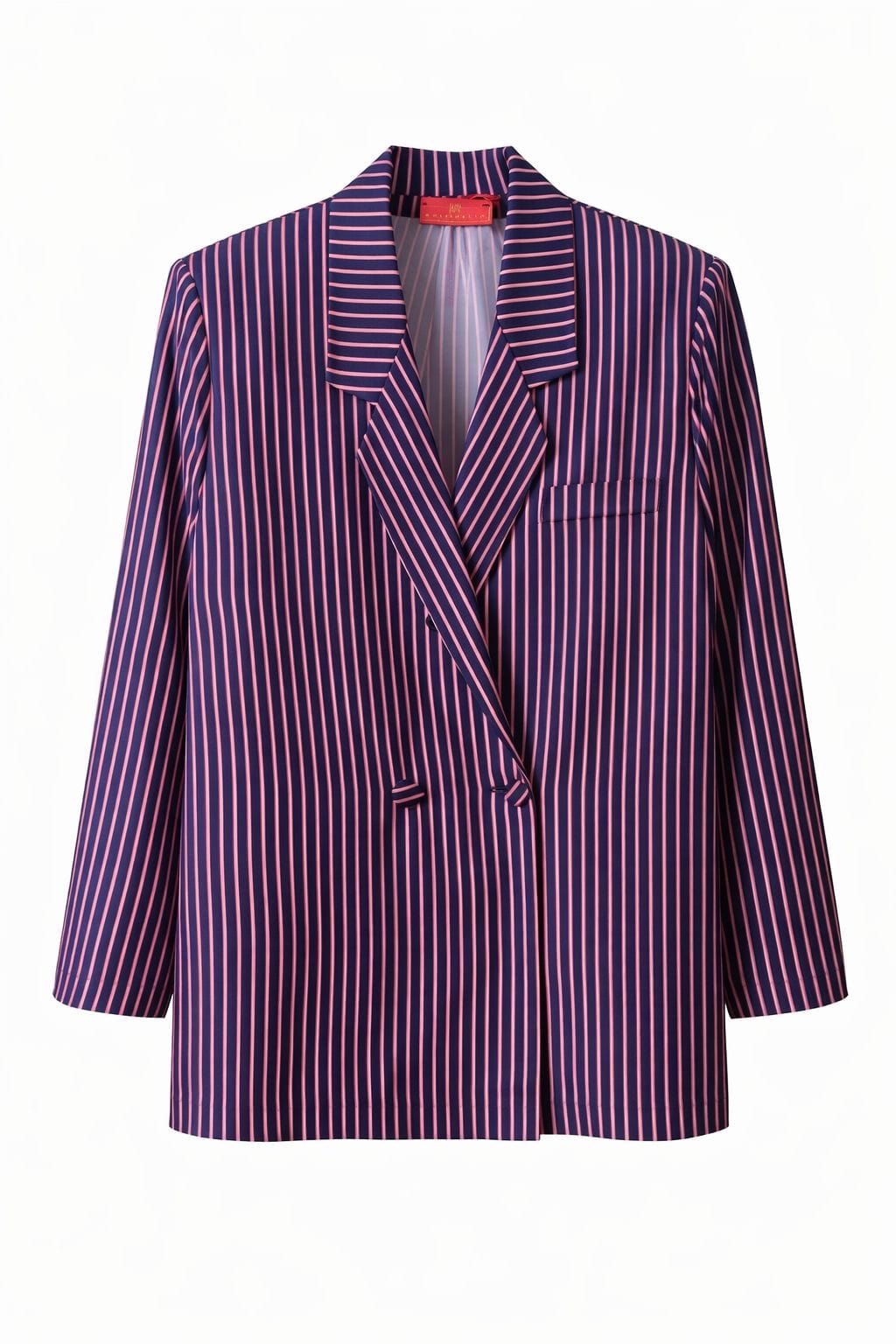 Maison Clad JACKET JUSTIN PINSTRIPES NAVY DOUBLE FABRIC MCL00935