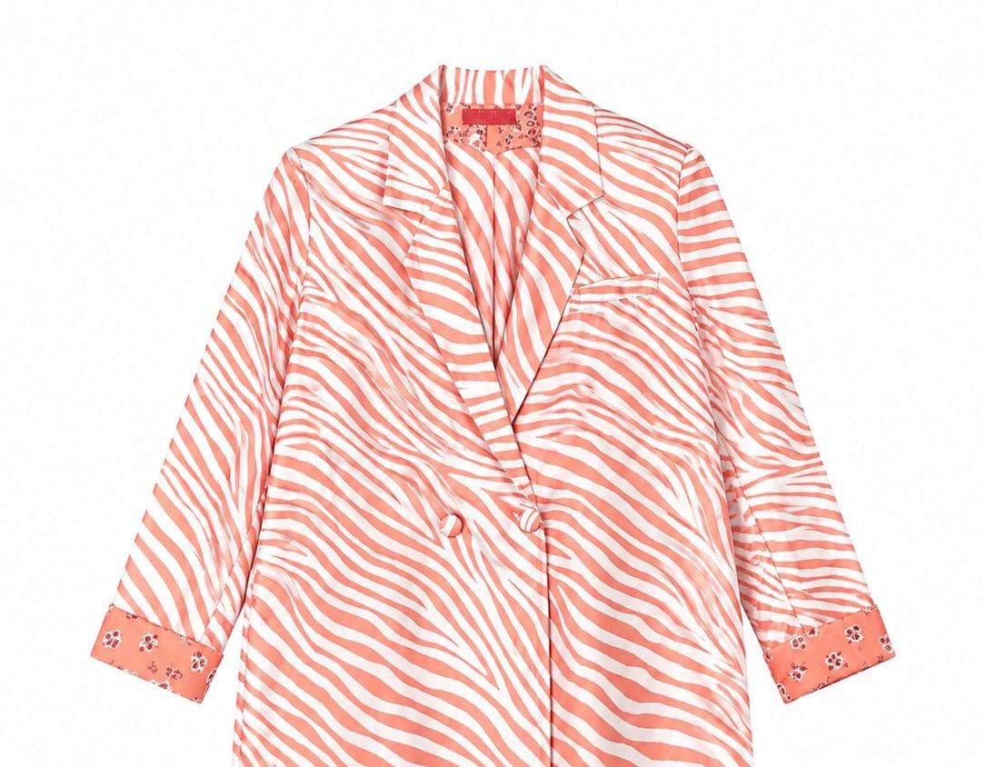 Maison Clad JACKET JUSTIN ZEBRA PINK LINING BANDANA MCL13017