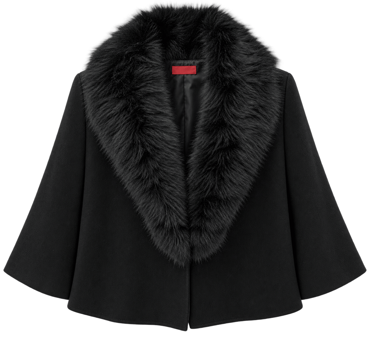 Maison Clad JACKET KNITWEAR BLACK SHIMMERS FAUX FUR MCL13251