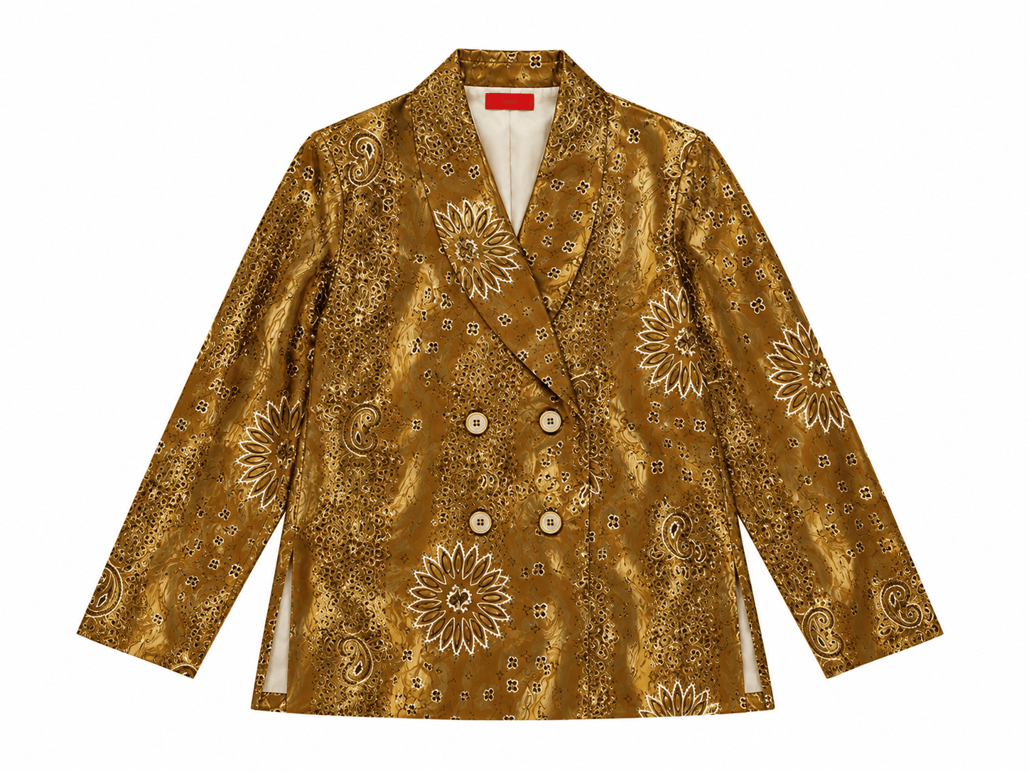 Maison Clad JACKET MAJESTIC CHOCOLATE BANDANA WAVE SILK MCL13109
