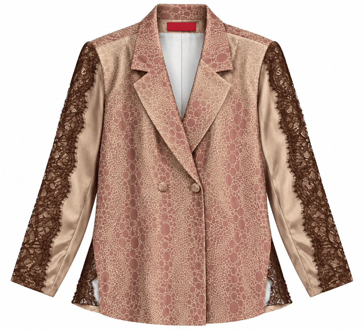 Maison Clad JACKET MAJESTINE BUBBLES BROWN LACE MCL13546