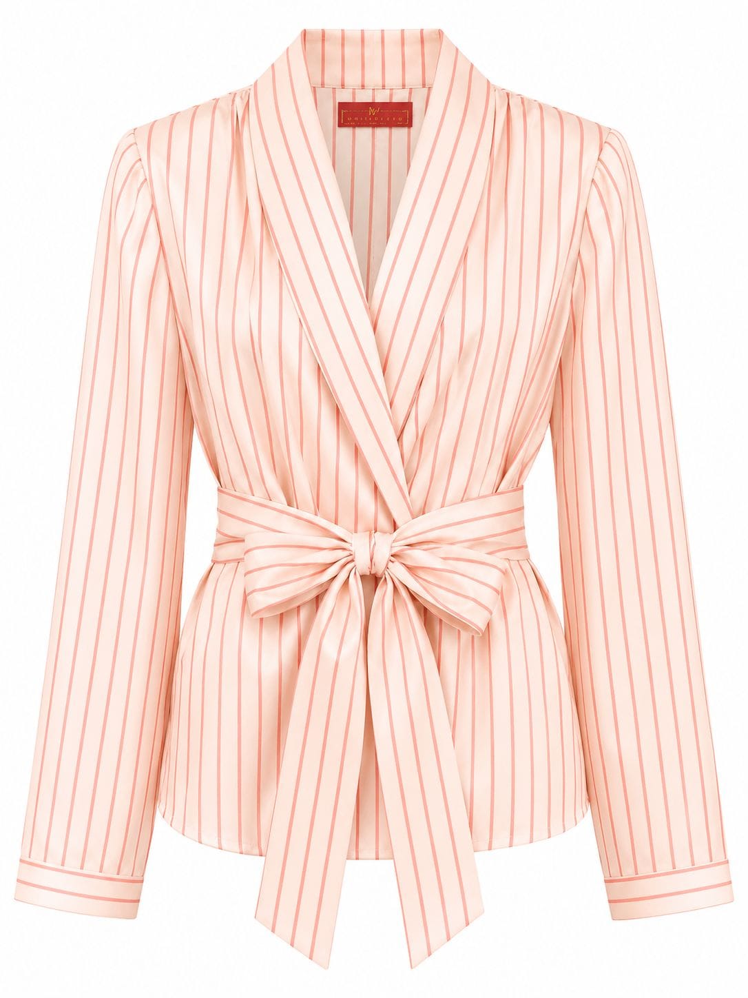 Maison Clad JACKET SAGE PINK PINSTRIPES RED MCL11380