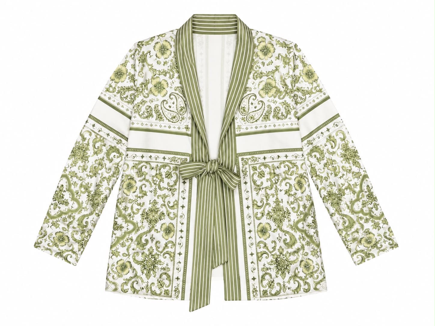 JACKET SCARLETT PINSTRIPES MOSAIC OLIVE MCL12797