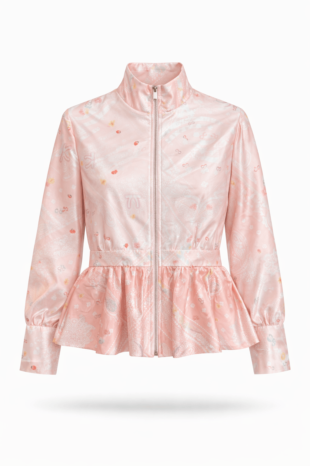 Maison Clad JACKET TEXAS SILK CLOVER BANDANA LUCKY CHARM PINK MCL00879