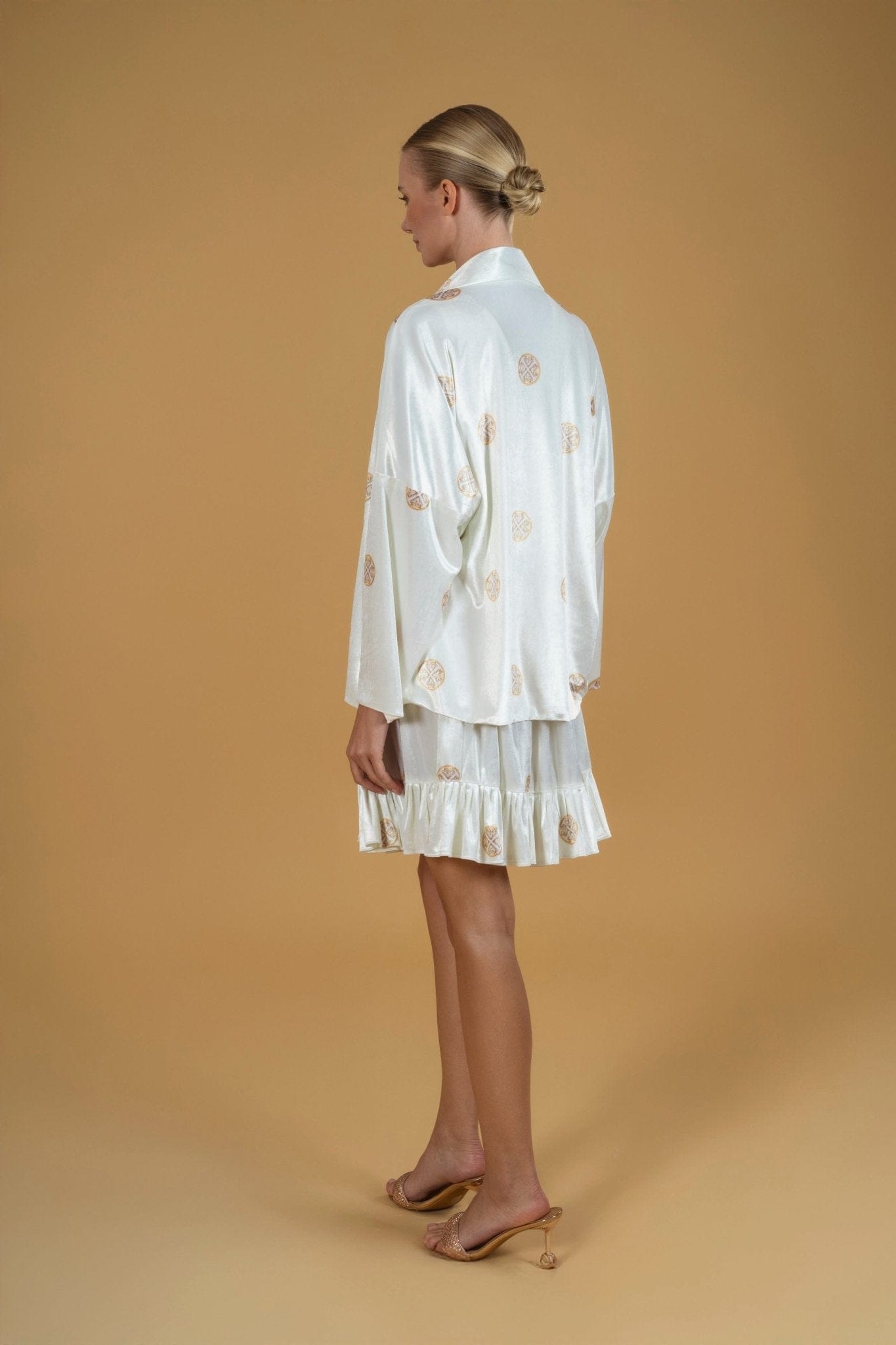 Maison Clad JACKET VELVET WHITE GOLD MCL12355