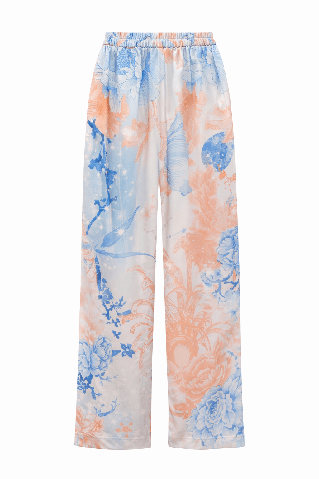 Maison Clad JACKOMO SILK FLORAL ORANGE BLUE MCL0027