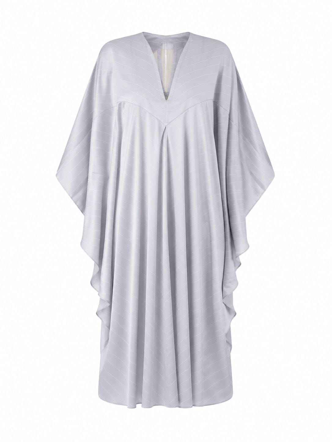 Maison Clad KAFTAN ASH PURPLE PINSTRIPES WHITE MCL11515