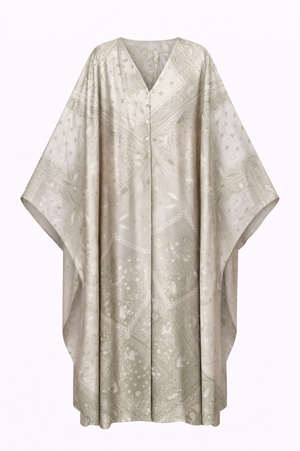 Maison Clad Kaftan Evangelia Clover Olive Bandana MCL00385