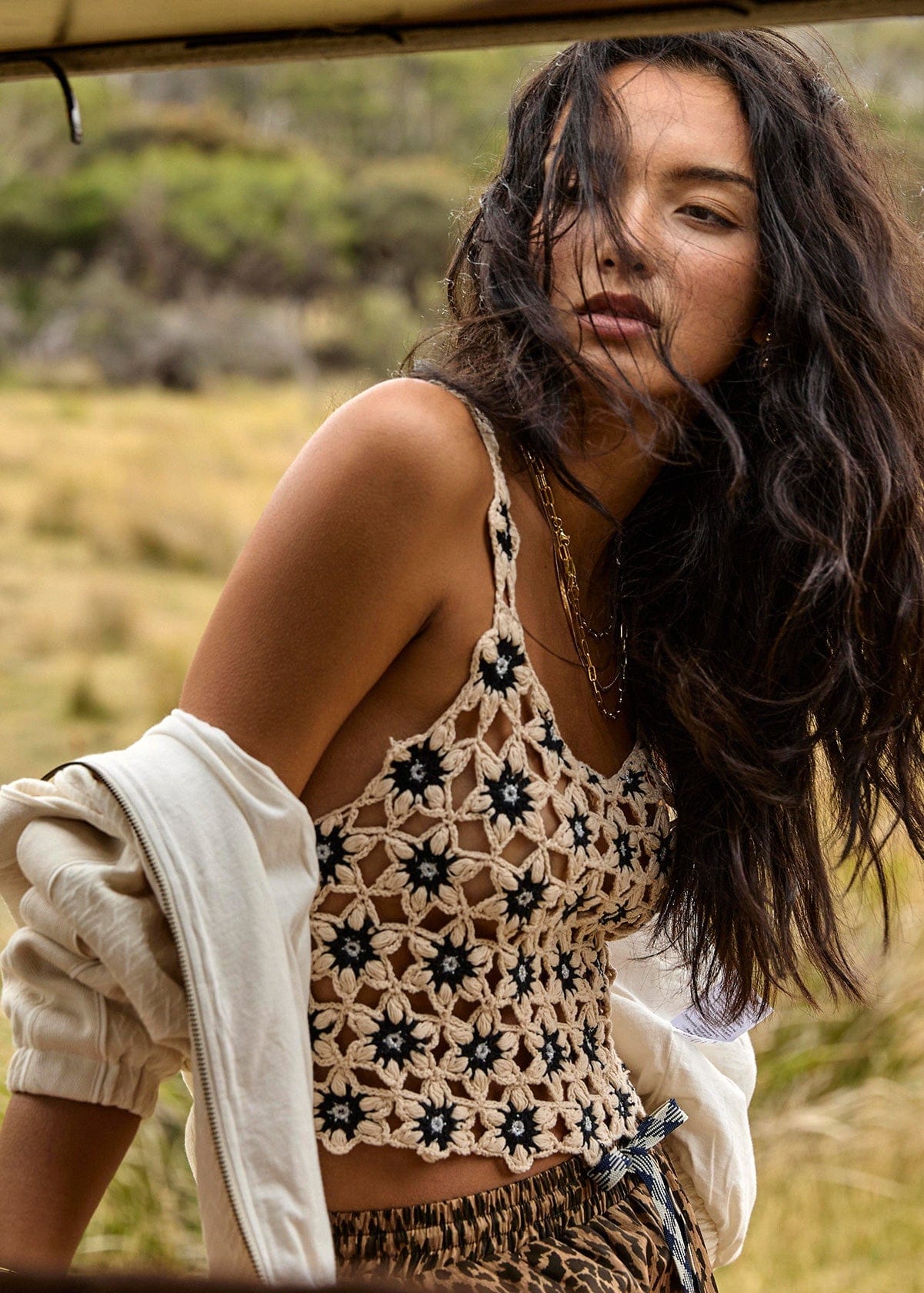 Maison Clad LUMINARY CROCHET TOP MCL12691