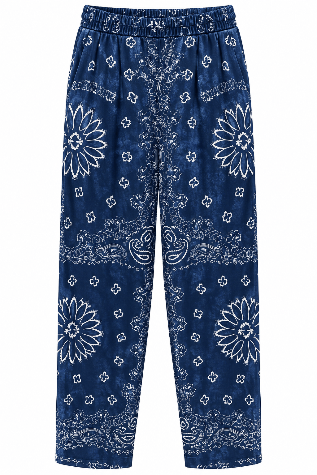 Maison Clad MARCELL TROUSER VELVET BANDANA NAVY  MCL13269
