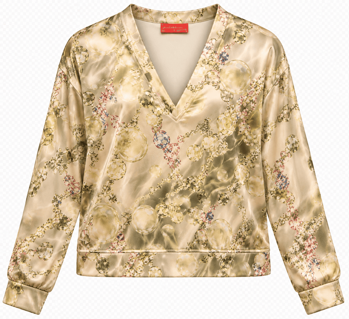 Maison Clad MARISSA TOP OLIVE BUBBLE COLLECTION MCL13682