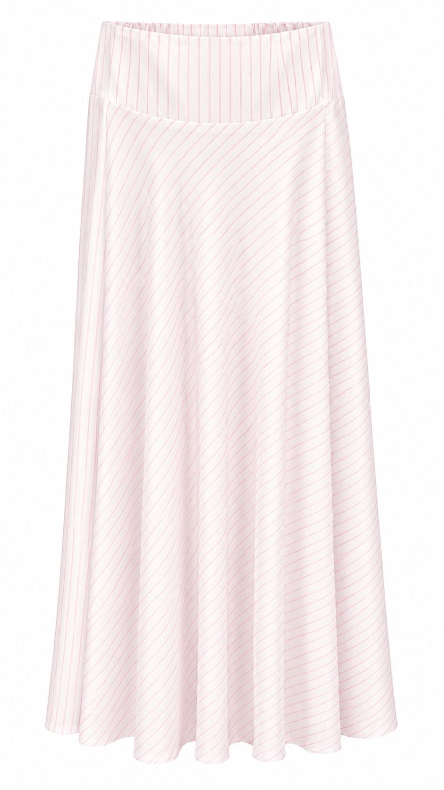Maison Clad MAXI SKIRT KARLITO LIGHT PINK OFF WHITE MCL11370