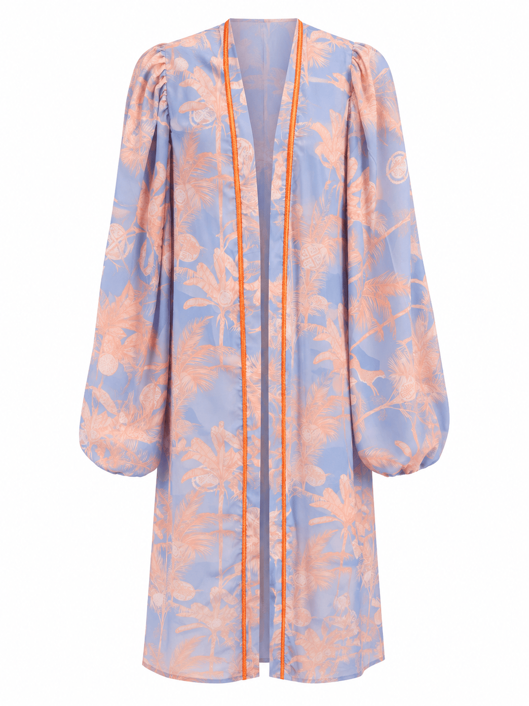 Maison Clad MAXI SLEEVES CORA KIMONO BLUE TIGER  MCL11588