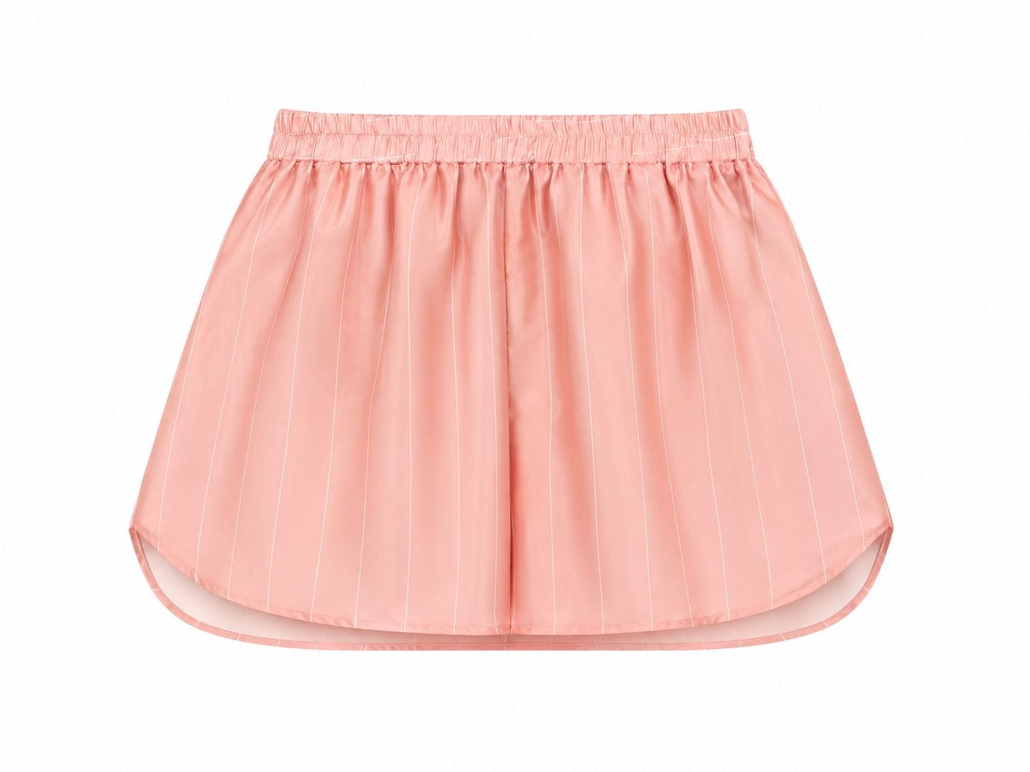 Maison Clad MINI SKIRT PINSTRIPES PINK WHITE MCL11519