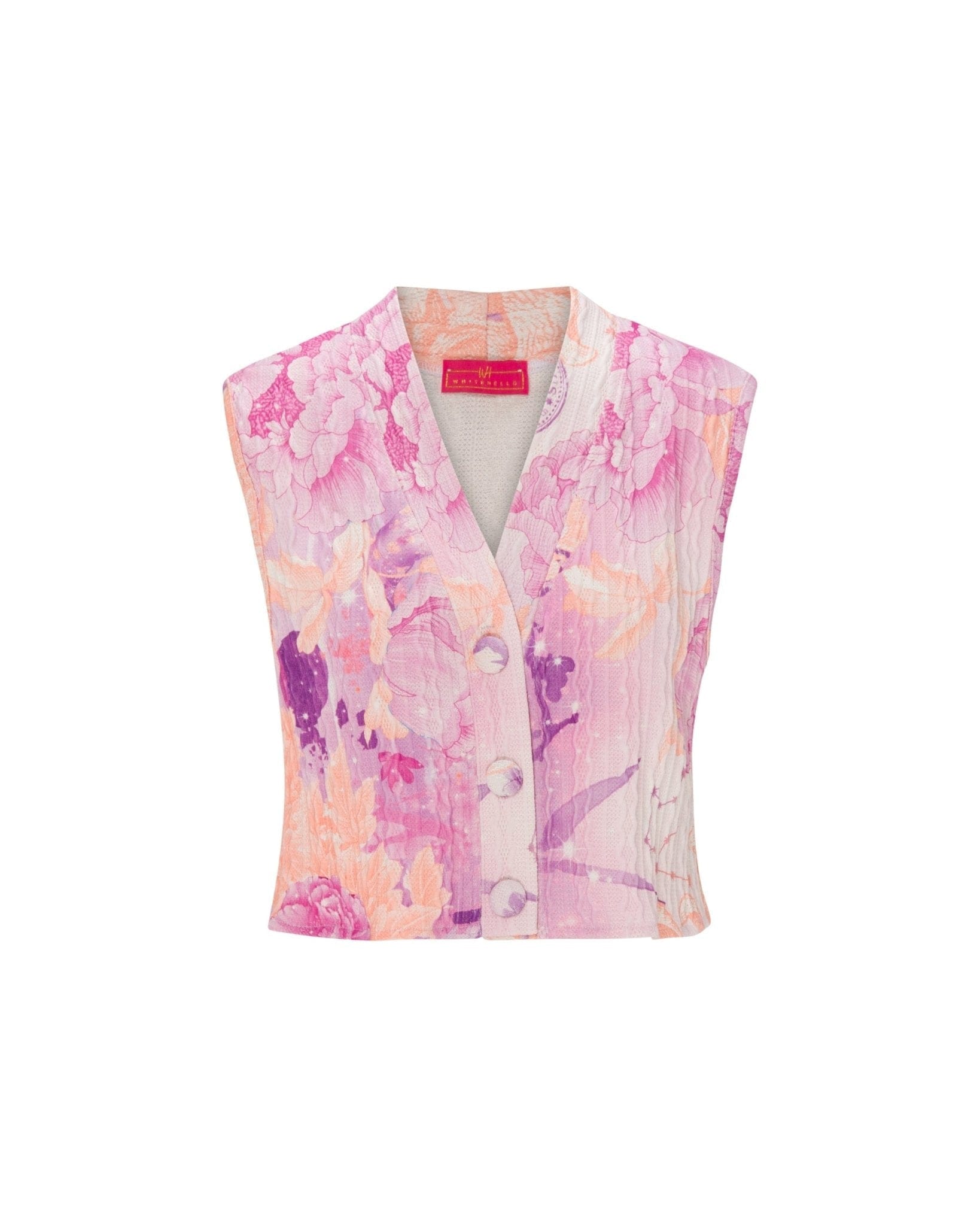 Maison Clad NORA FLORAL ORANGE FUSHIA - Bespoke available MCL0039