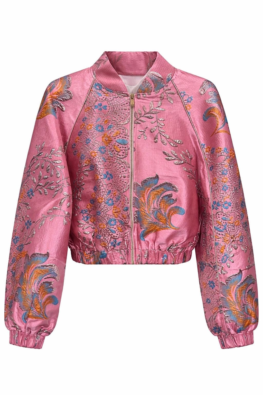 Maison Clad ONE OF A KIND BOMBER CAPE VIBRANT PINK LOVE MCL00855