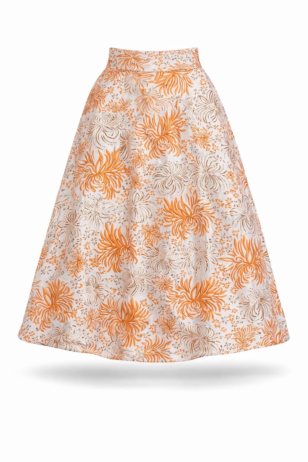 Maison Clad ONE OF A KIND SKIRT PALM ORANGE MCL00856