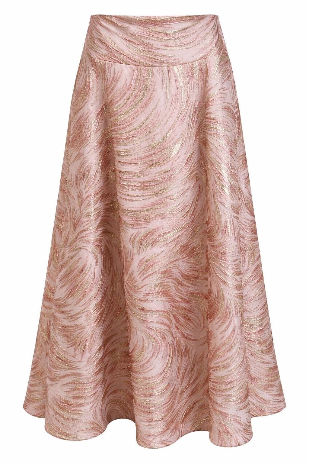 Maison Clad ONE OF A KIND SKIRT PINK WAVE GOLD MCL00864