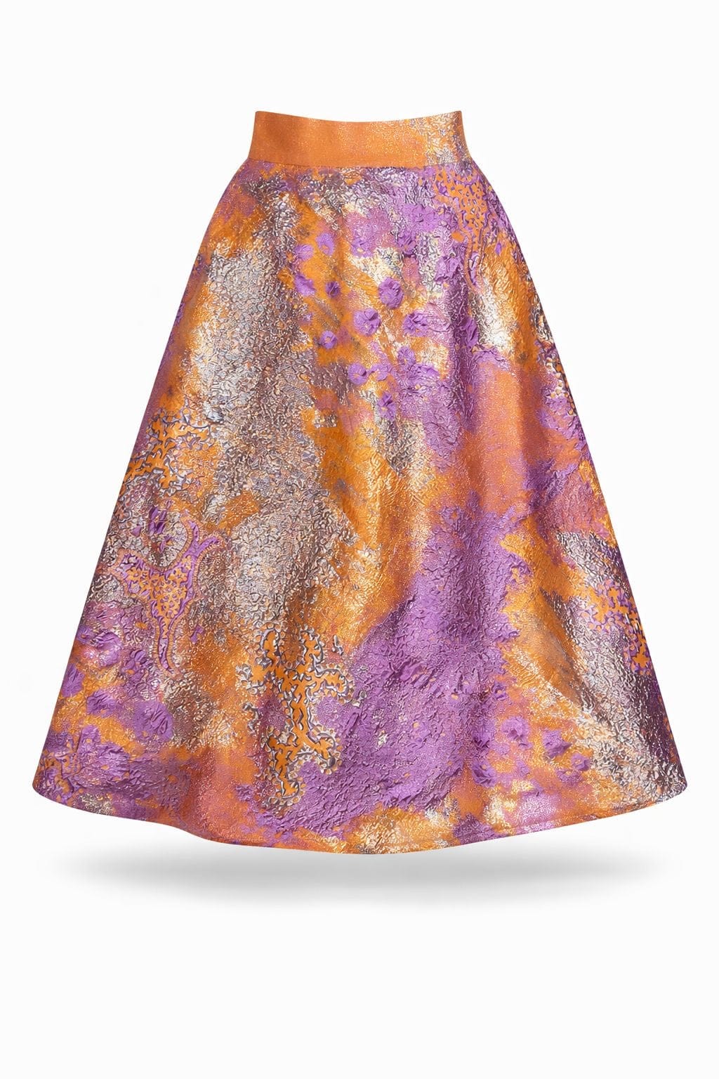 Maison Clad ONE OF A KIND SKIRT PURPLE ORANGE GOLD MCL00853