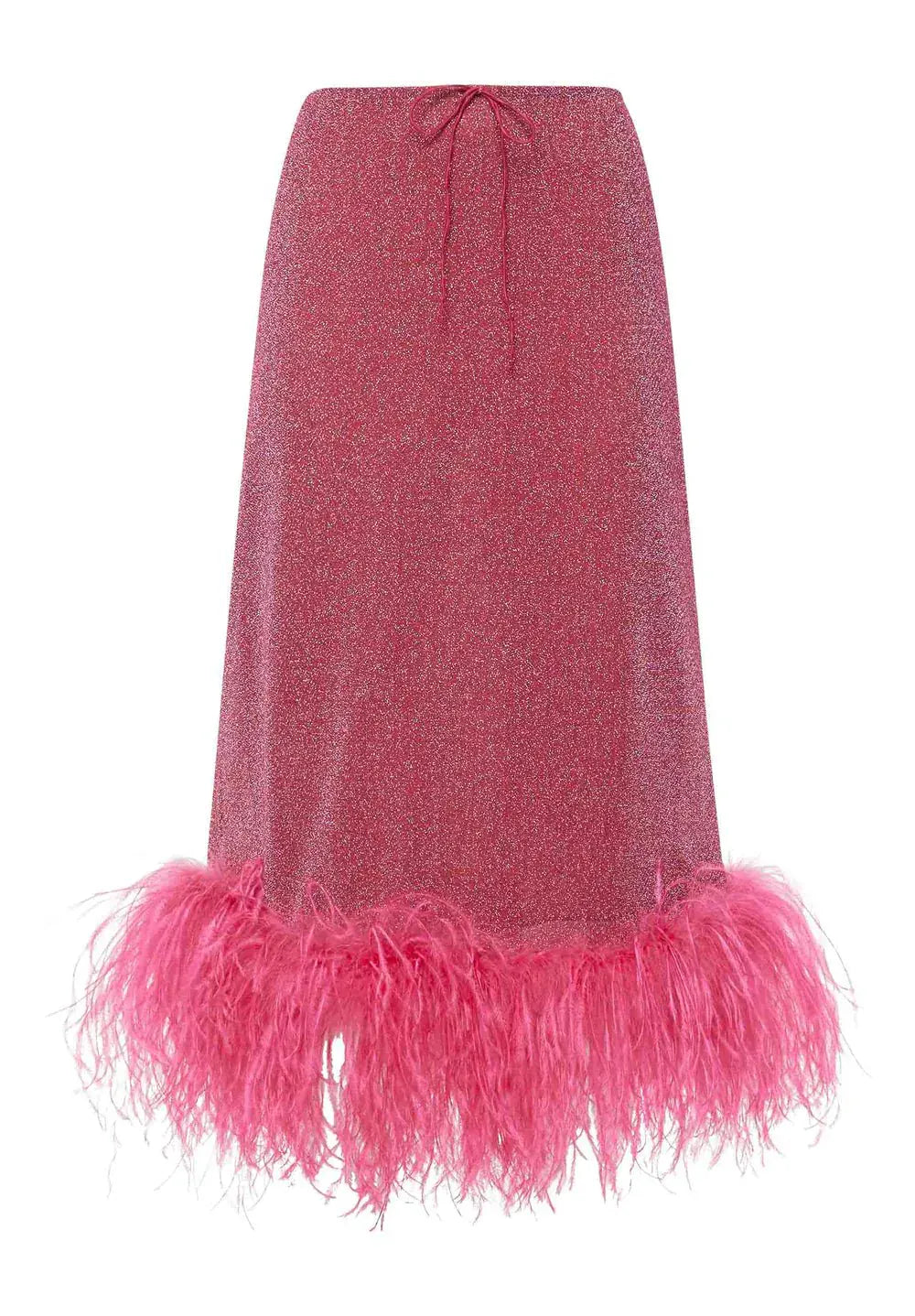 Maison Clad OSEREE SKIRT PINK OSTRICH FEATHERS MCL12383