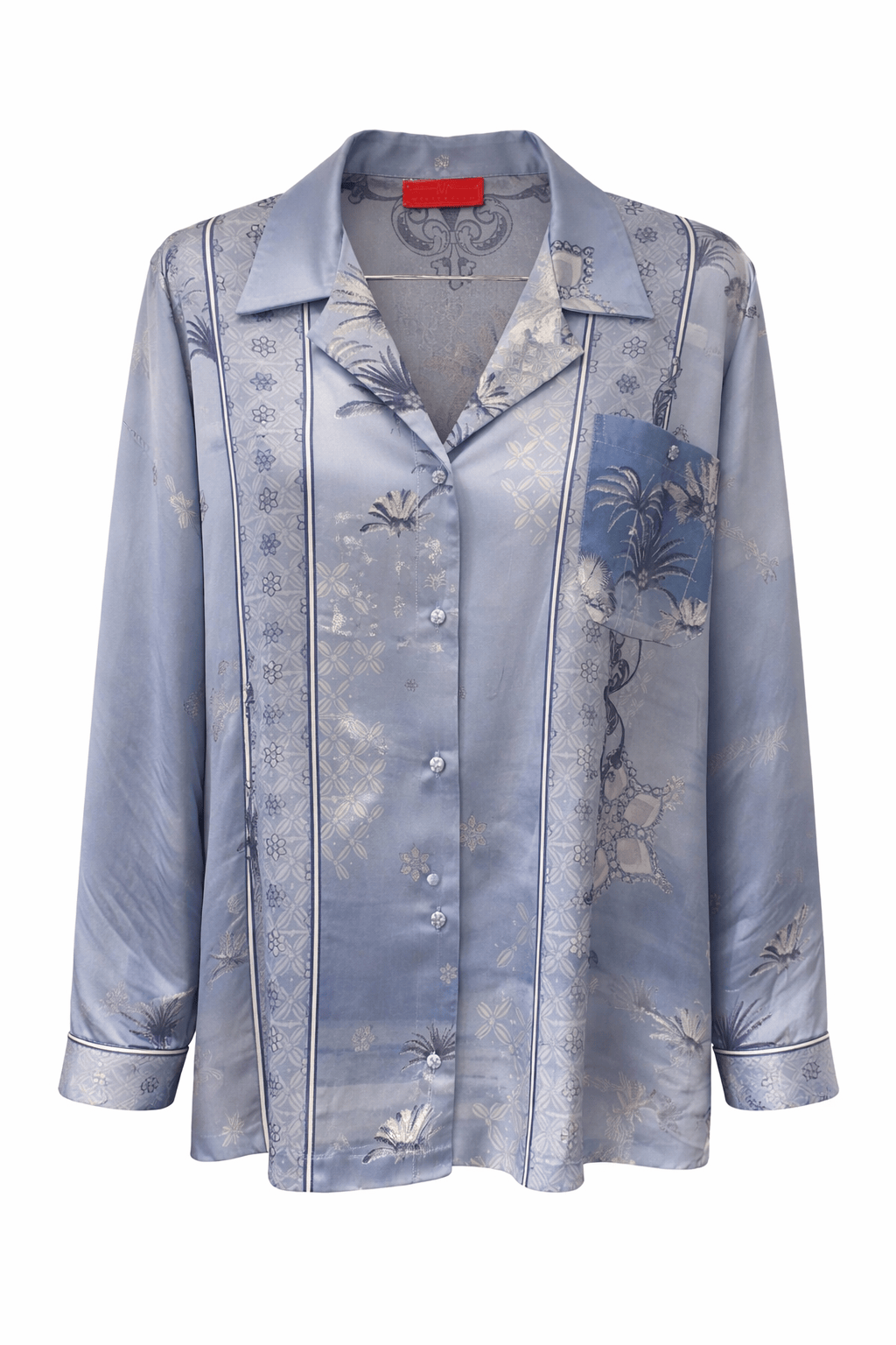 Maison Clad SHIRT ARTEMIS PALMERAIE STELLA D'ORO BLUE MCL00899