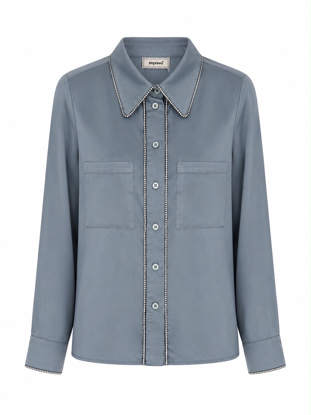 Maison Clad SHIRT DENIM STRASS MCL12209