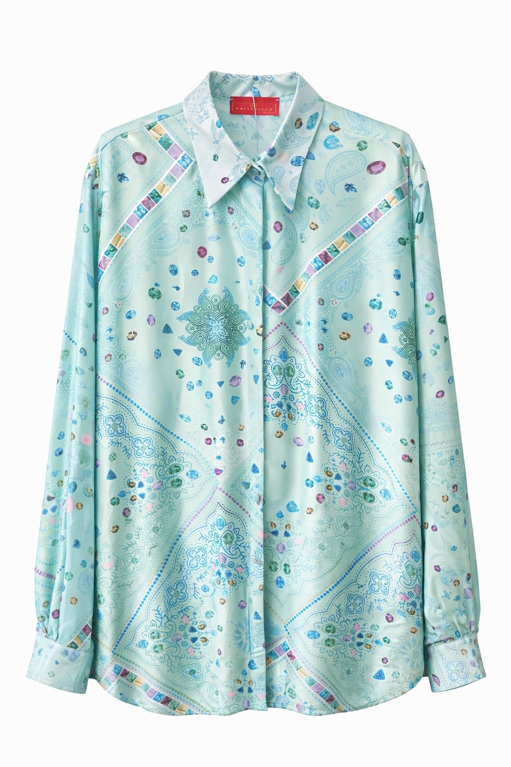 Maison Clad SHIRT DORA PARAIBA BANDANA TURQUOISE MCL00918