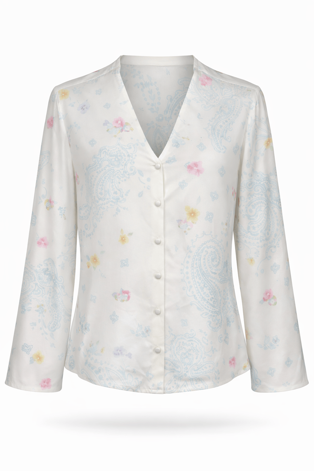 Maison Clad SHIRT DORIS BANDANA LUCKY CHARM OFF WHITE MCL00873