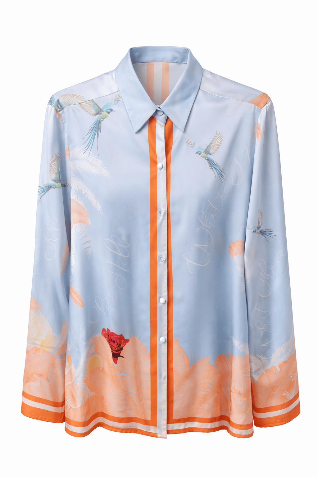 Maison Clad SHIRT LOUISA BLUE BAND BIRDS MCL00647