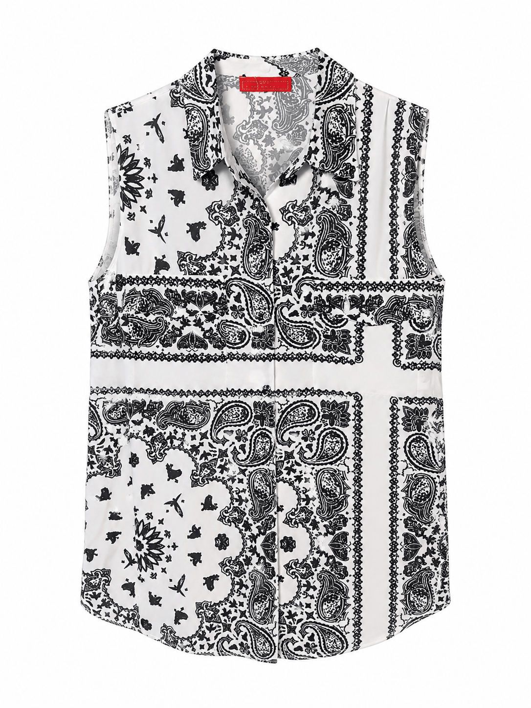 SHIRT MORIS WHITE BLACK BANDANA MCL13163