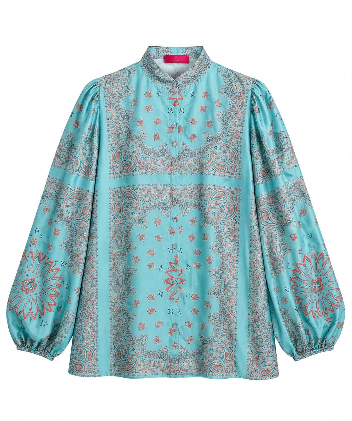 SHIRT NELL BANDANA TURQUOISE STRAWBERRY MCL13142