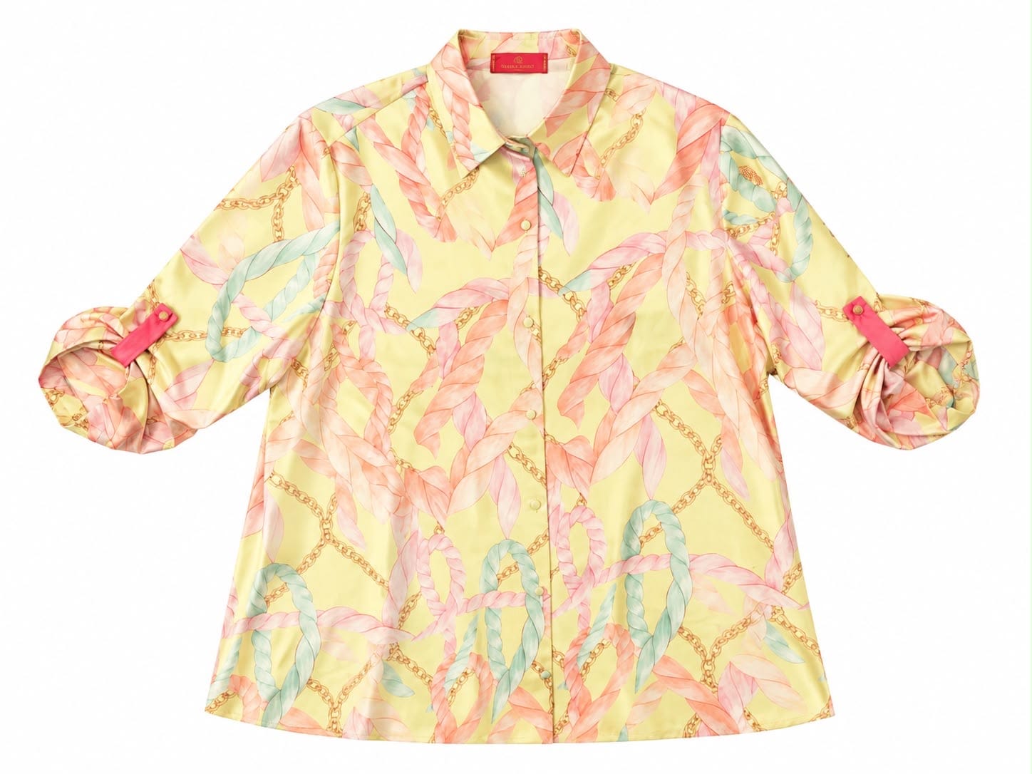 Maison Clad SHIRT VERONICA CHAIN YELLOW MCL12642