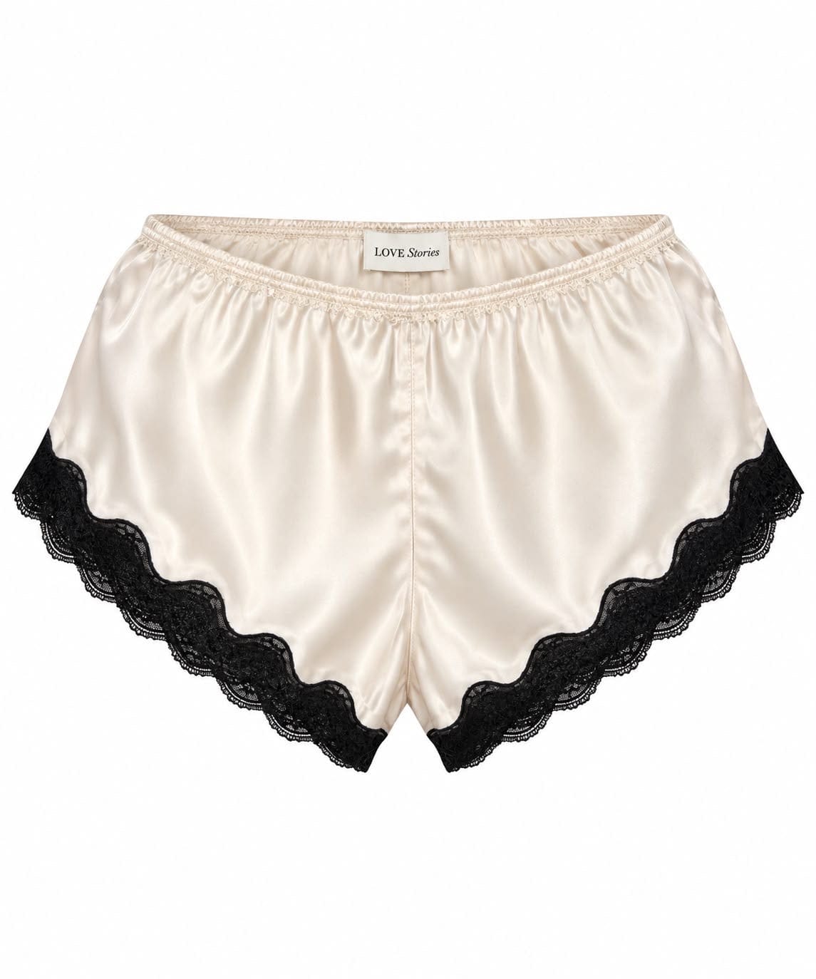 Maison Clad SHORT OFF WHITE BLACK SILK AVAILABLE IN  S,  M, L MCL13292