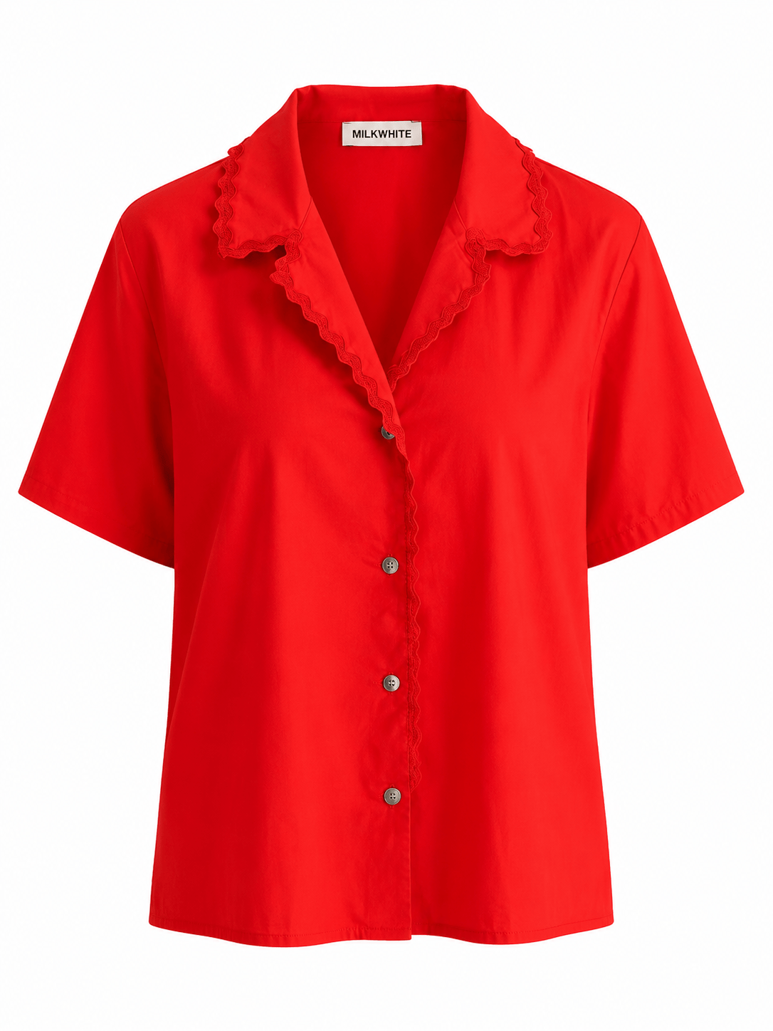Maison Clad SHORT SET RED COTTON MCL12391