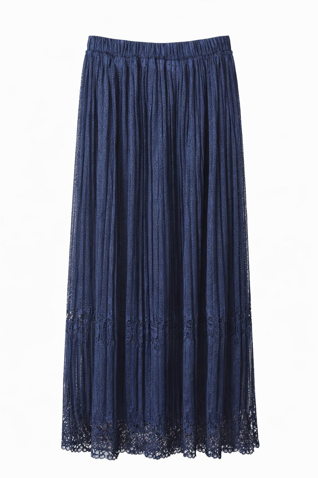 Maison Clad SKIRT NAVY LACE PLEATED MCL00951