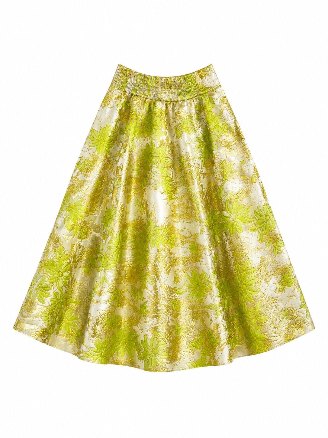 Maison Clad SKIRT ONE OF A KIND LIME CLOVER MCL11283