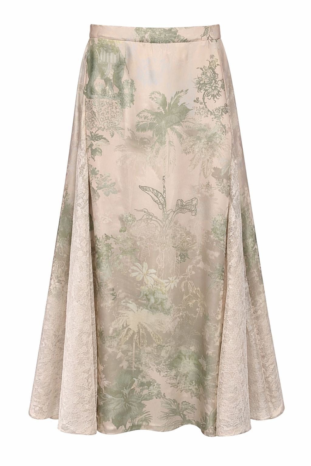 Maison Clad SKIRT SABRINA LACE SIDE ELEPHANT LUCKY CHARMS OLIVE MCL00532