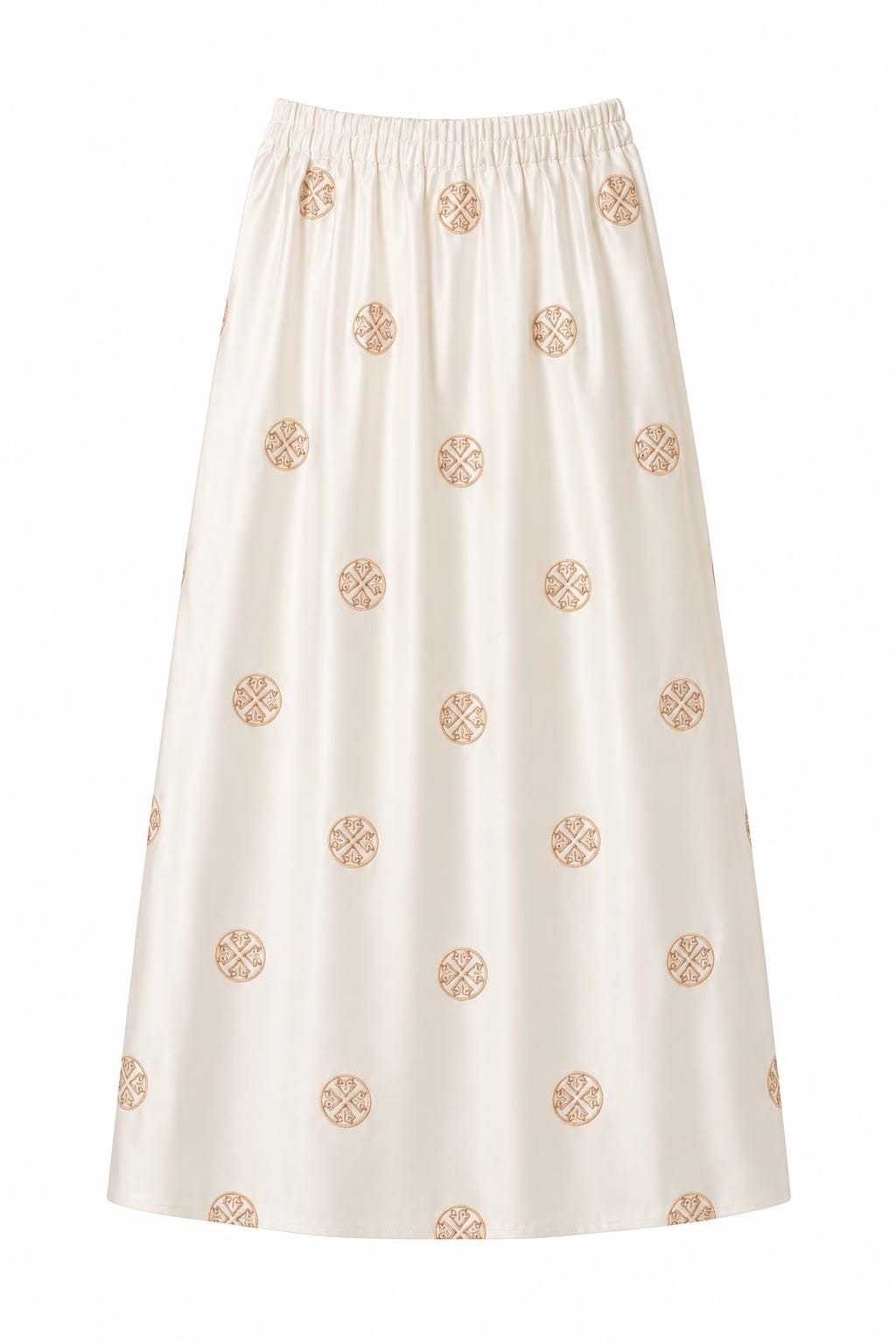 Maison Clad SKIRT VELVET WHITE GOLD MCL12354