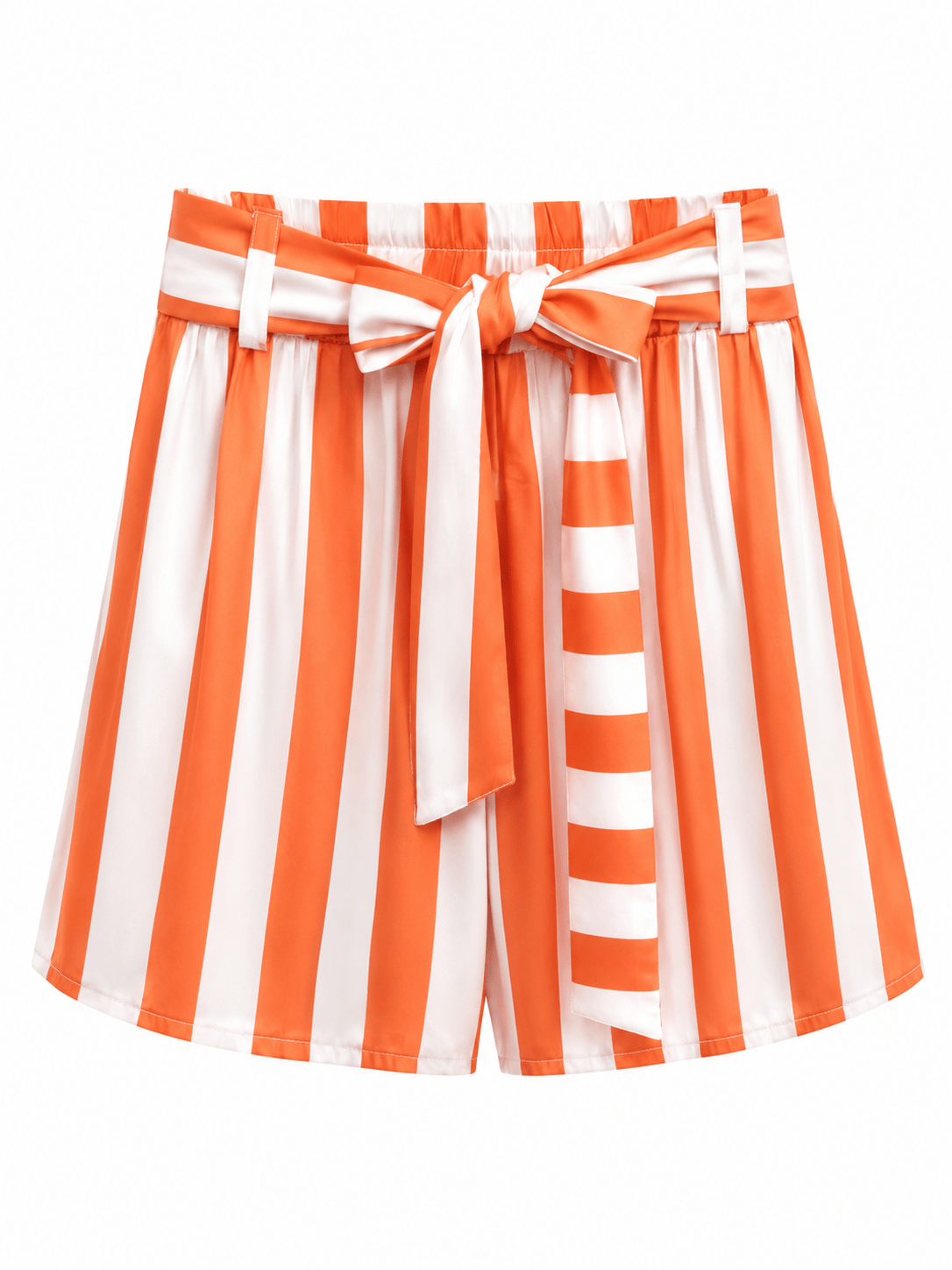 Maison Clad SKORT STRIPES ORANGE MCL11597