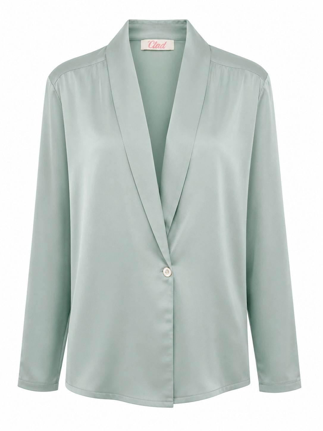 Maison Clad SUIT TROUSER AND JACKET SILK LIGHT BLUE GREEN MCL13191