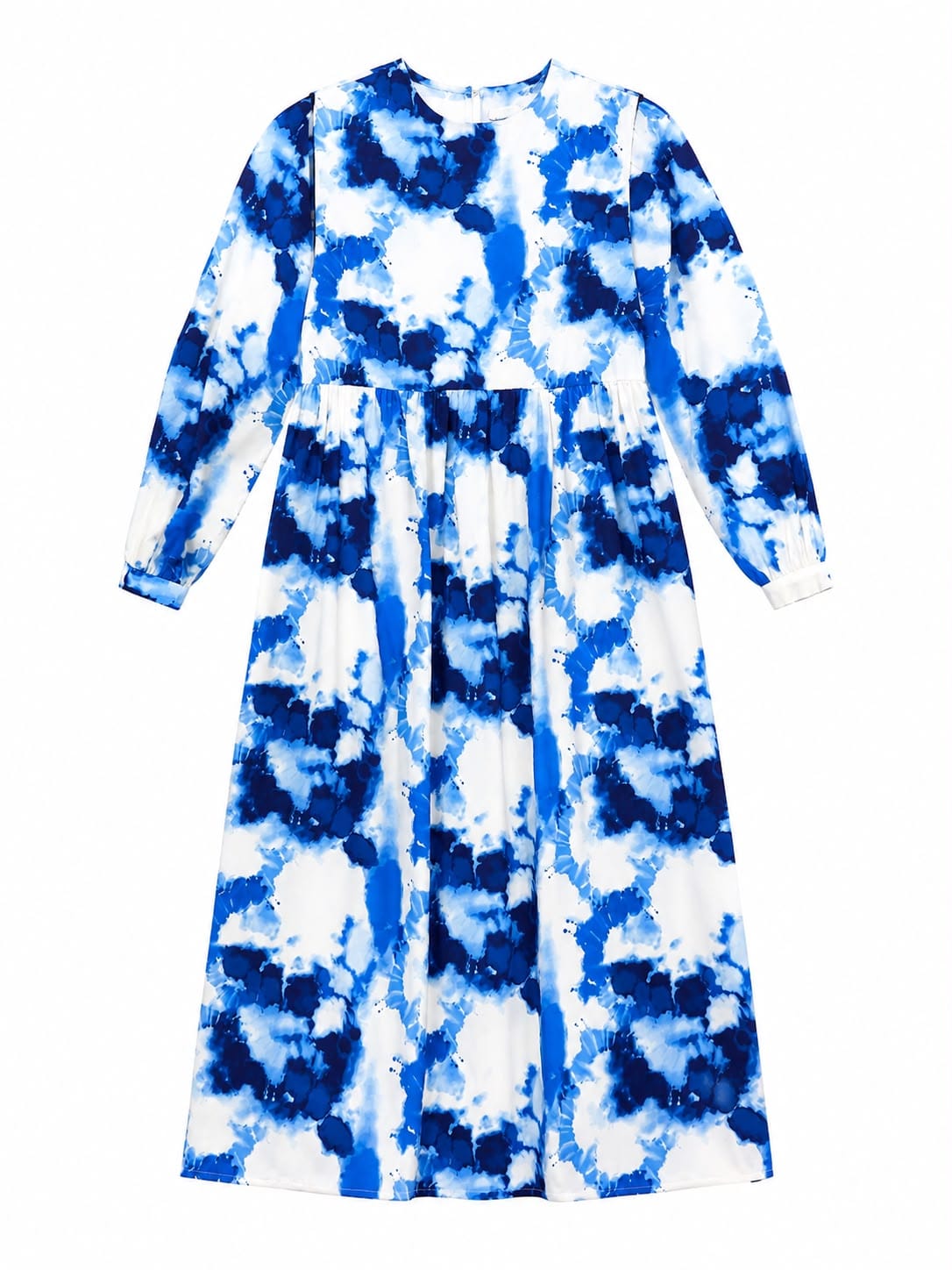 Maison Clad TIE AND DYE BLUE DRESS MCL12389