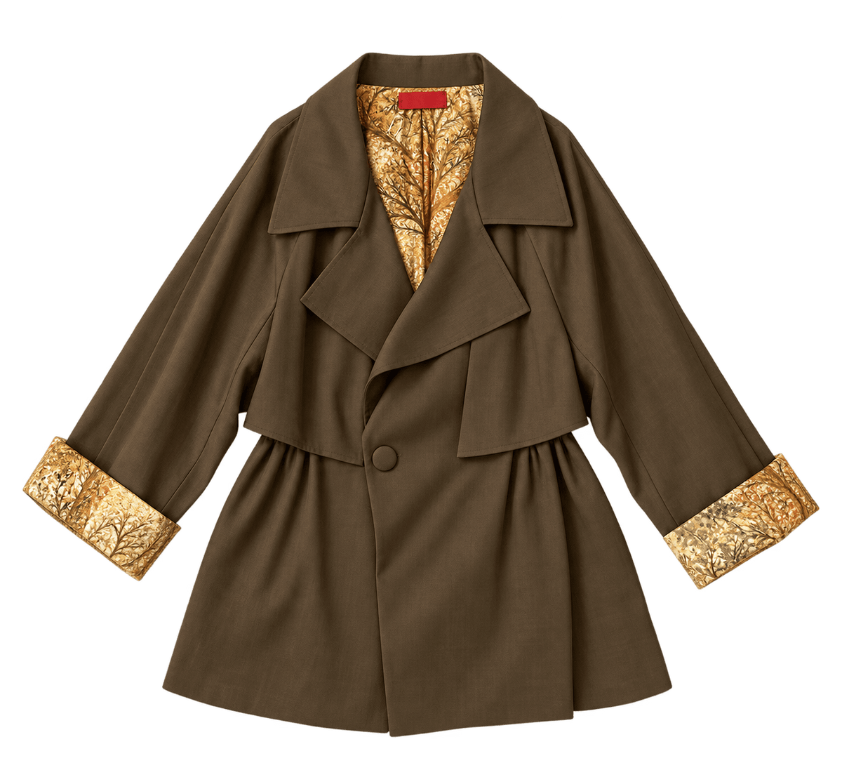 Maison Clad TRENCH JACKET BROWN REEF BEIGE MCL13229